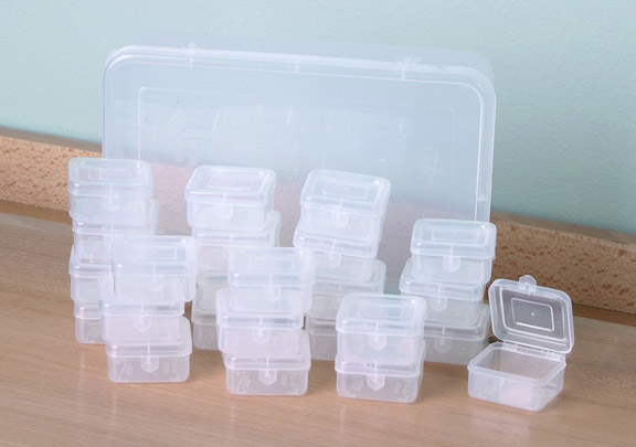 Rhinestone Storage Container - 24 Indiviual Boxes Rhinestone Storage Container - 24 Indiviual Boxes