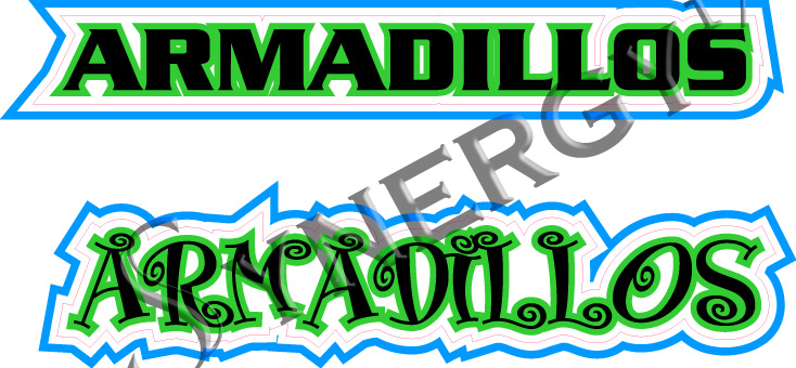 Armadillos Mascot Design Armadillos Mascot Design