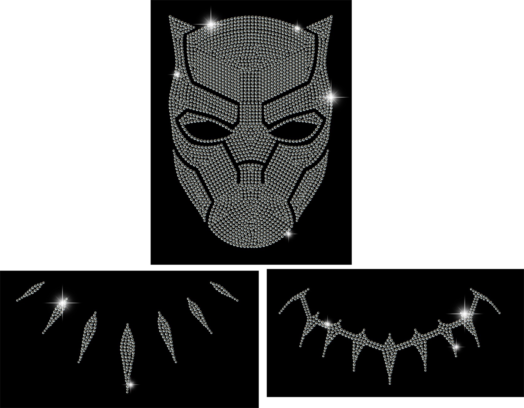 Black Panther Rhinestones