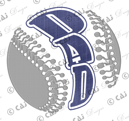 CAJ-G204 Baseball Dad Logo Vinyl