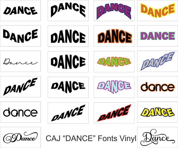 CAJ-J106 Dance Fonts Vinyl