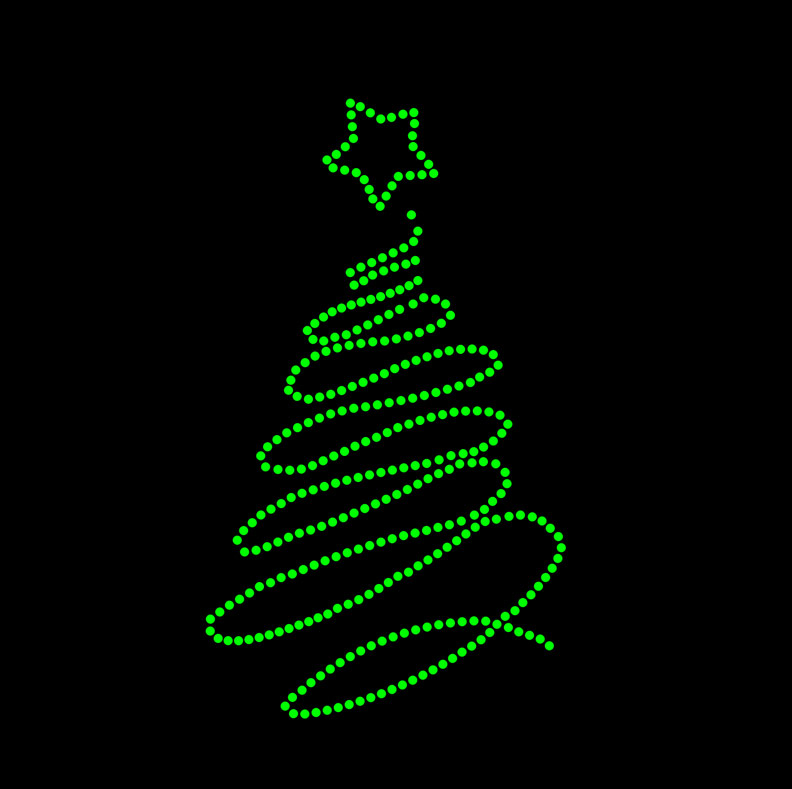 JS-Ribbon Christmas Tree