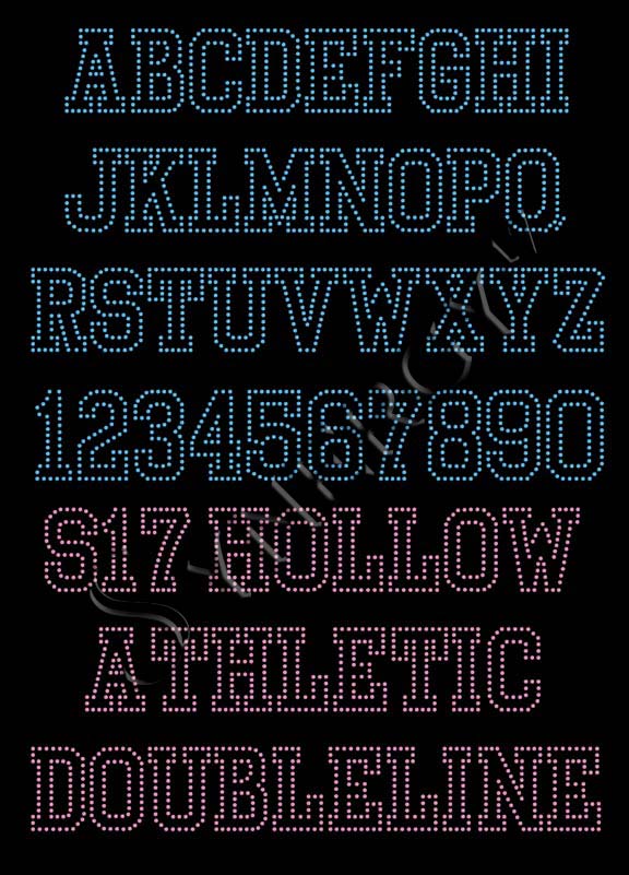 S17 Hollow Athletic DoubleLine Font S17 Hollow Athletic DoubleLine Font