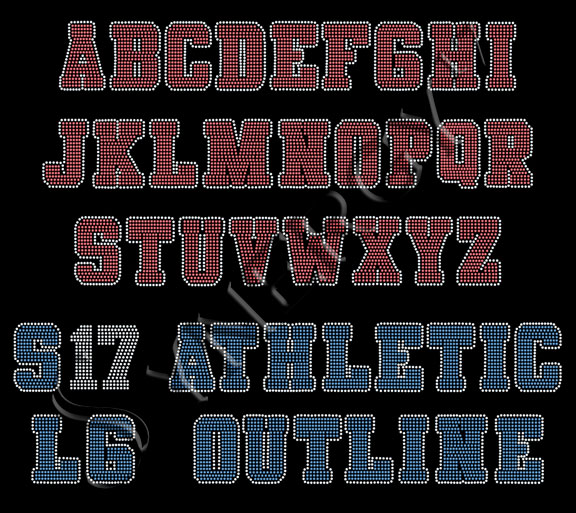 S17 Athletic Large Outline Font S17 Athletic Large Outline Font