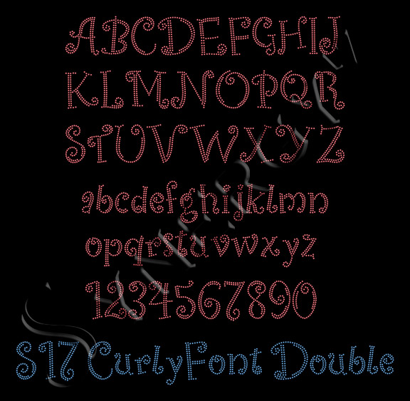 S17 CurlyFont Double Font