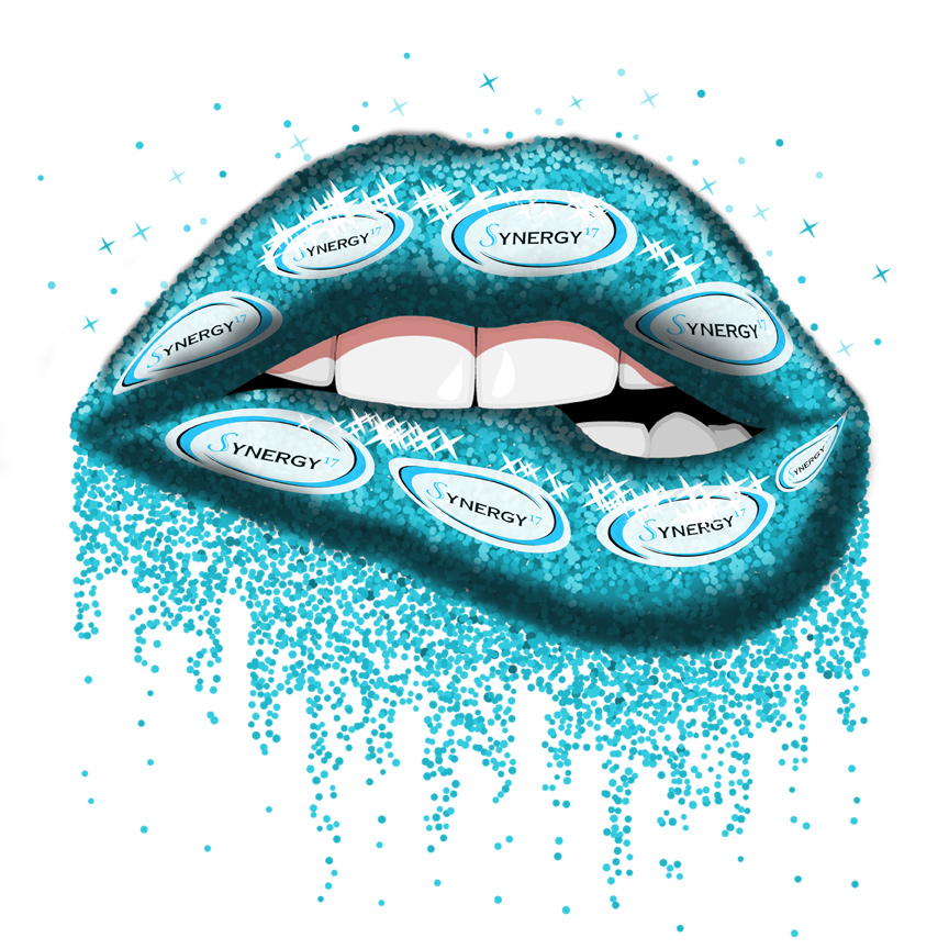 Glitter Lips with Editable Photoshop Layers
