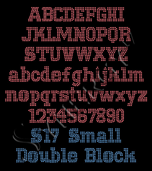 S17 Small Double Block Font S17 Small Double Block Font