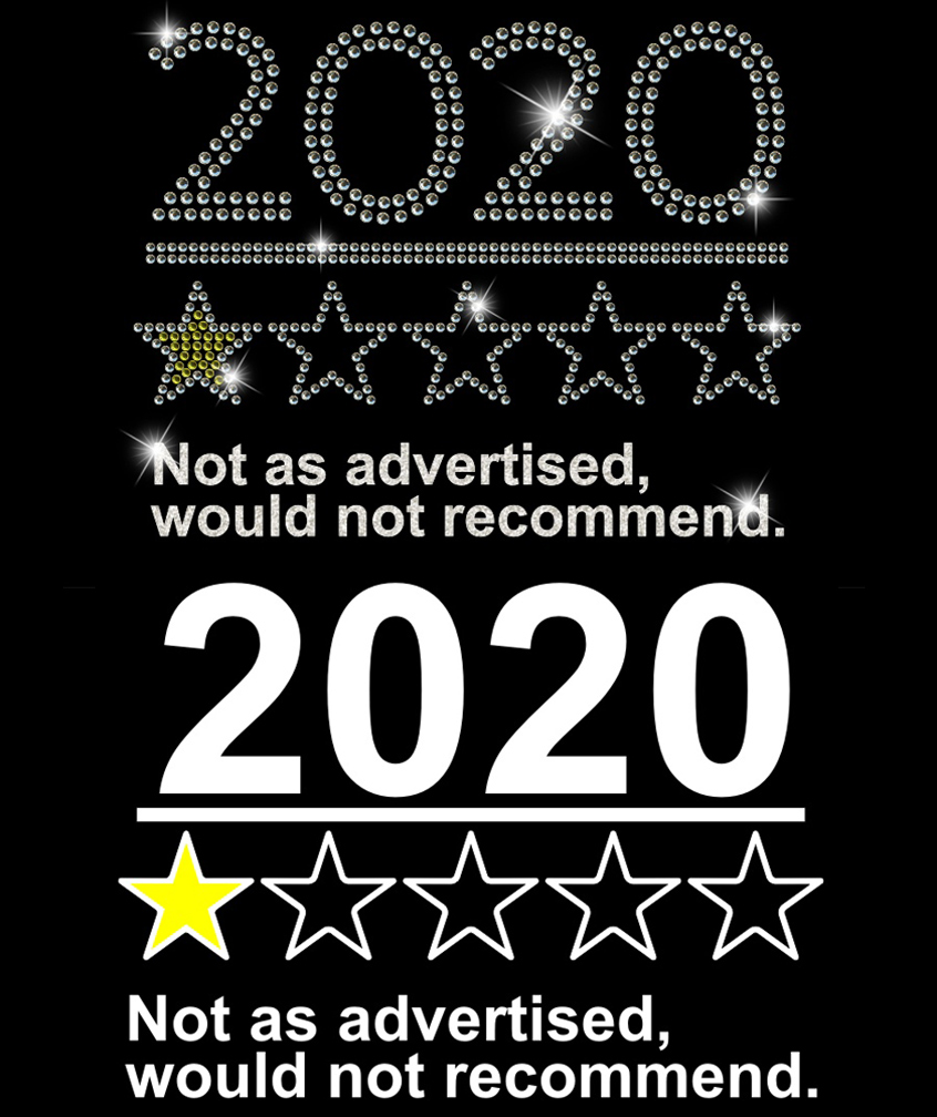 2020 1-Star Not Recommended Rhinestone and Vinyl