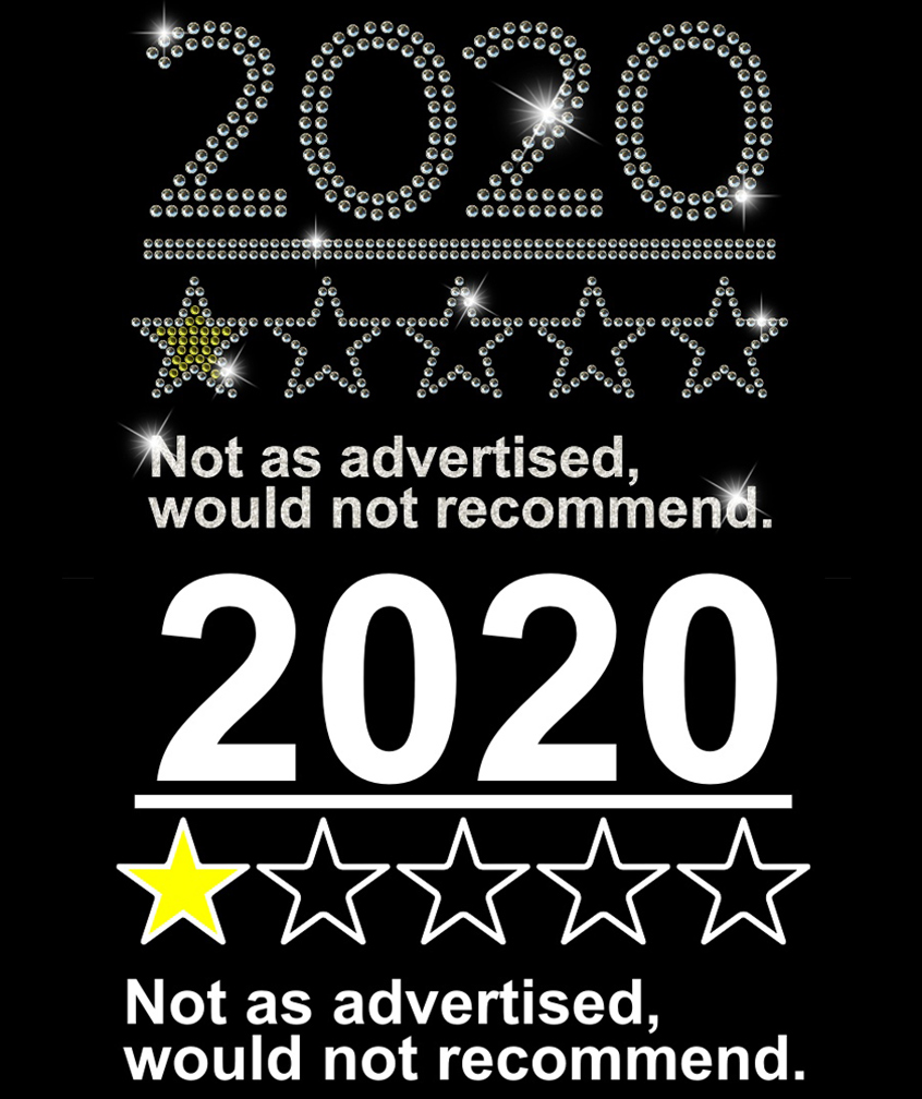 2020 1-Star Not Recommended Rhinestone and Vinyl - Click Image to Close