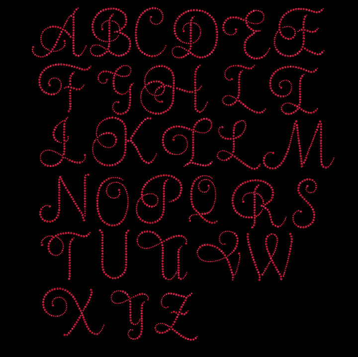 JS-4" Monogram Alphabet - Click Image to Close