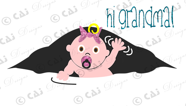 CAJ-P101 Baby Girl Waving - Click Image to Close