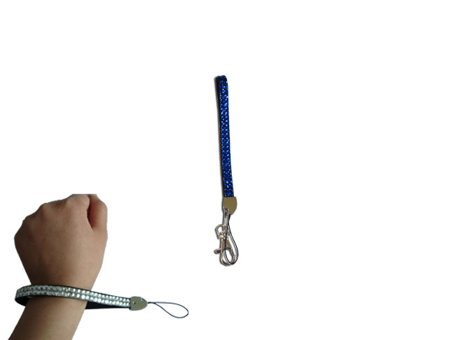 Blue - Sapphire Rhinestone Keychain Bracelet