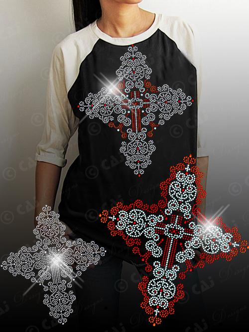 CAJ-C600 Lace Cross - Click Image to Close