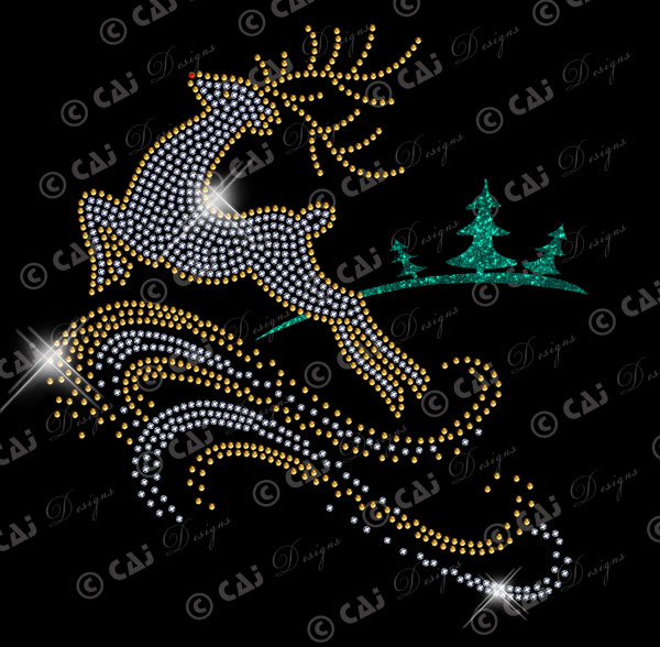 CAJ-D700 Reindeer Scene - Click Image to Close