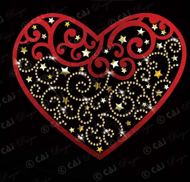 CAJ-H200 Lace Heart