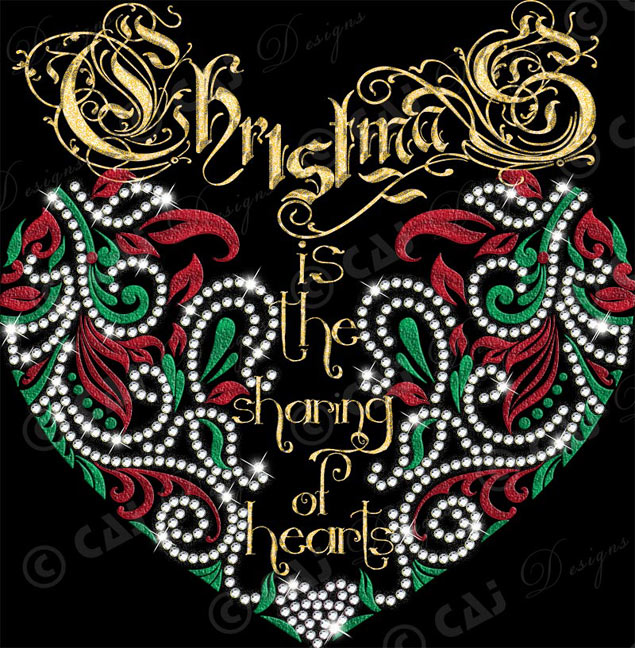 CAJ-H400 Christmas Heart - Click Image to Close