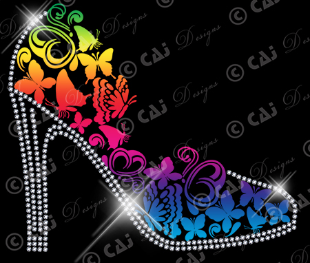 CAJ-I100 Butterfly Stilettos - Click Image to Close