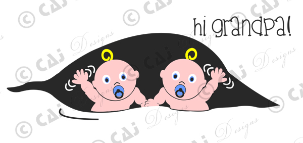 CAJ-P103 Baby Twin Boys Waving