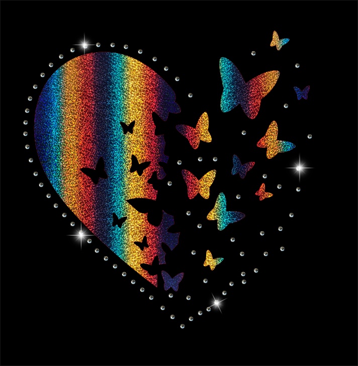 CC-HRT155 Butterfly Heart Flying Away - Click Image to Close