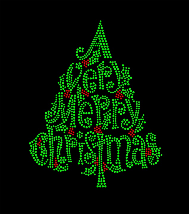 CC-XMS020 Merry Christmas Tree - Click Image to Close