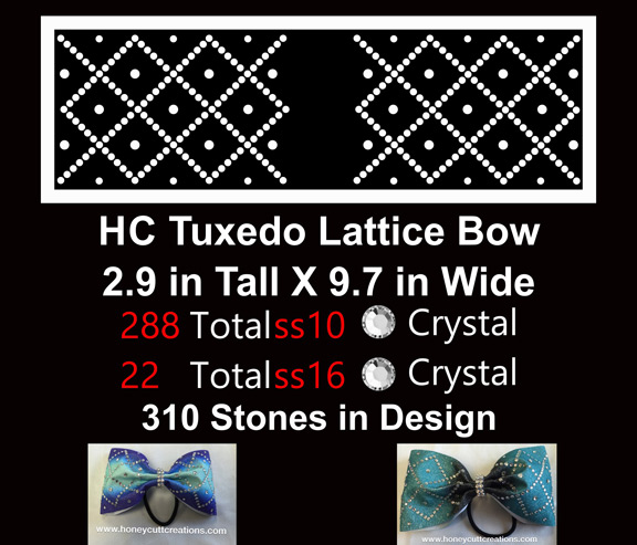 HC-Tuxedo Lattice Bow - Click Image to Close