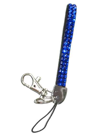 Blue - Sapphire Rhinestone Keychain