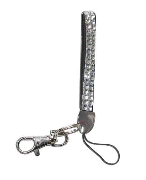 Crystal Clear Rhinestone Keychain - Click Image to Close