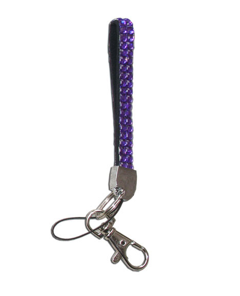 Dark Purple - Dark Amethyst Rhinestone Keychain