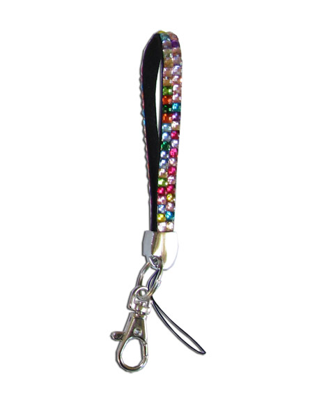 Rainbow - Multi-Color Rhinestone Keychain