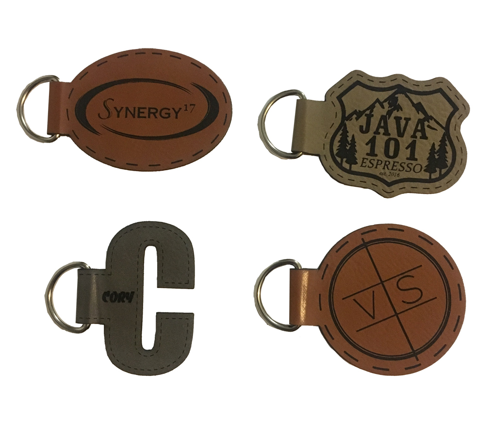 Custom Leatherette Keychains - Click Image to Close