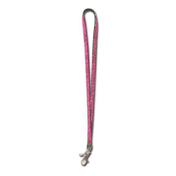 Hot Pink - Fuchsia Rhinestone Lanyard - Click Image to Close