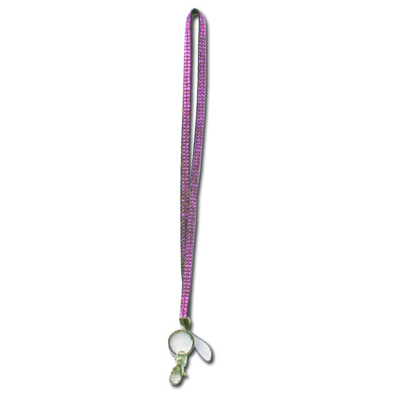 Purple - Amethyst Rhinestone Lanyard - Click Image to Close