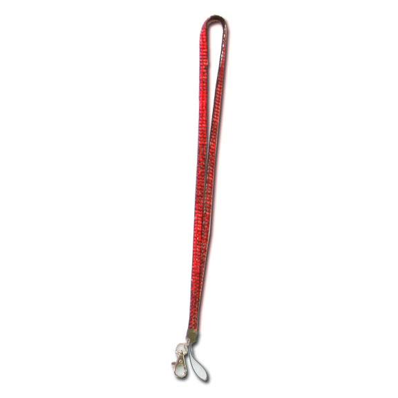 Red Orange - Siam Hyacinth Rhinestone Lanyard - Click Image to Close