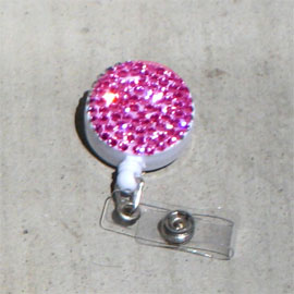 Hot Pink - Fuchsia Rhinestone Reel - Click Image to Close