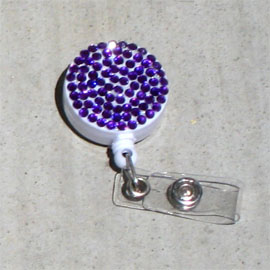 Purple - Amethyst Rhinestone Reel - Click Image to Close