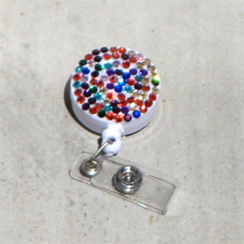 Rainbow - Multi-Color Rhinestone Reel - Click Image to Close