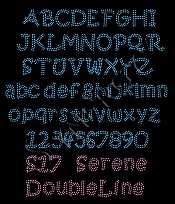 S17 Serene DoubleLine Font - Click Image to Close