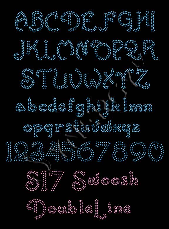 S17 Swoosh DoubleLine Font - Click Image to Close