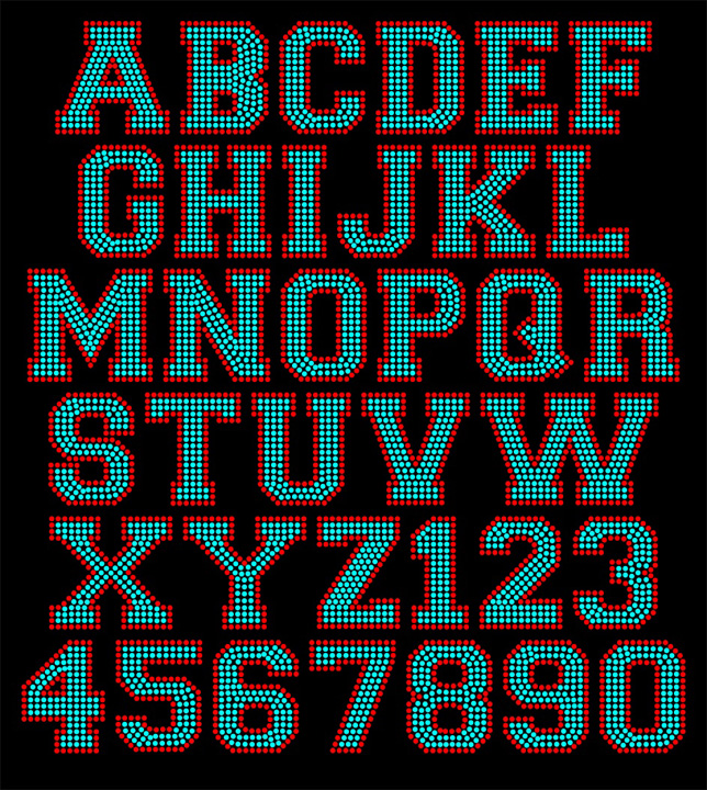 S17 Athletic 2 Color Font with Outline - Template