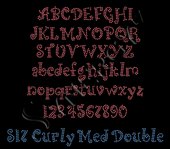 S17 Curly Med Double Font
