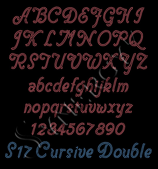 S17 Cursive Double Font