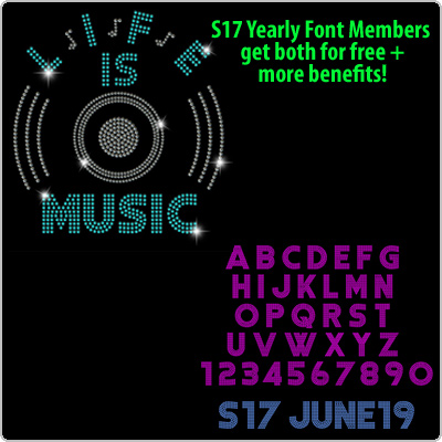 S17 June19 Font and Life is Music Bundle