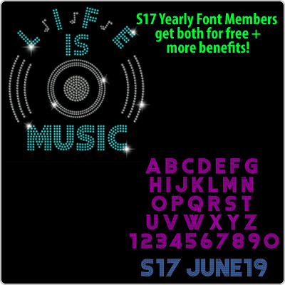 S17 June19 Font and Life is Music Bundle - Click Image to Close