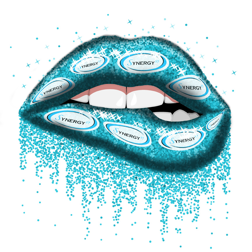 1 Custom Rhinestone Lip Design - Click Image to Close