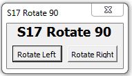 S17 Rotate 90 Macro for CorelDraw X4-2019