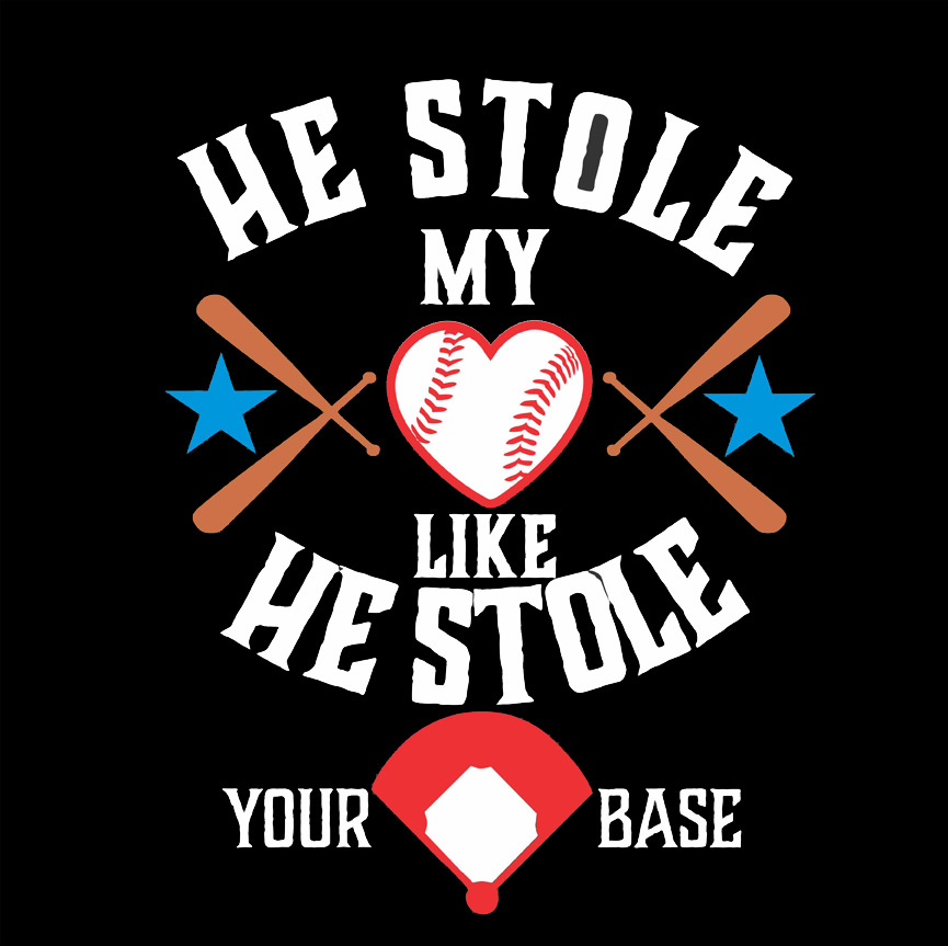 JS-Stole Heart Stole Base - Baseball - Click Image to Close