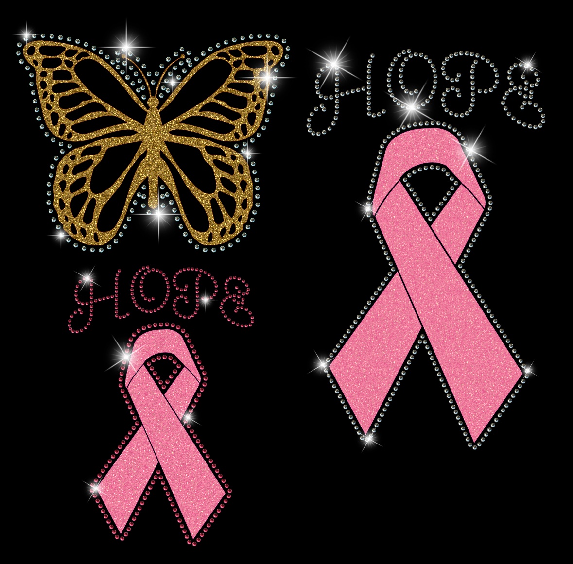 Support Ribbon + Butterfly - Click Image to Close