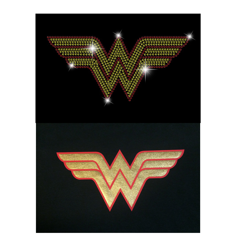Wonder Woman Rhinestone and Vinyl Design