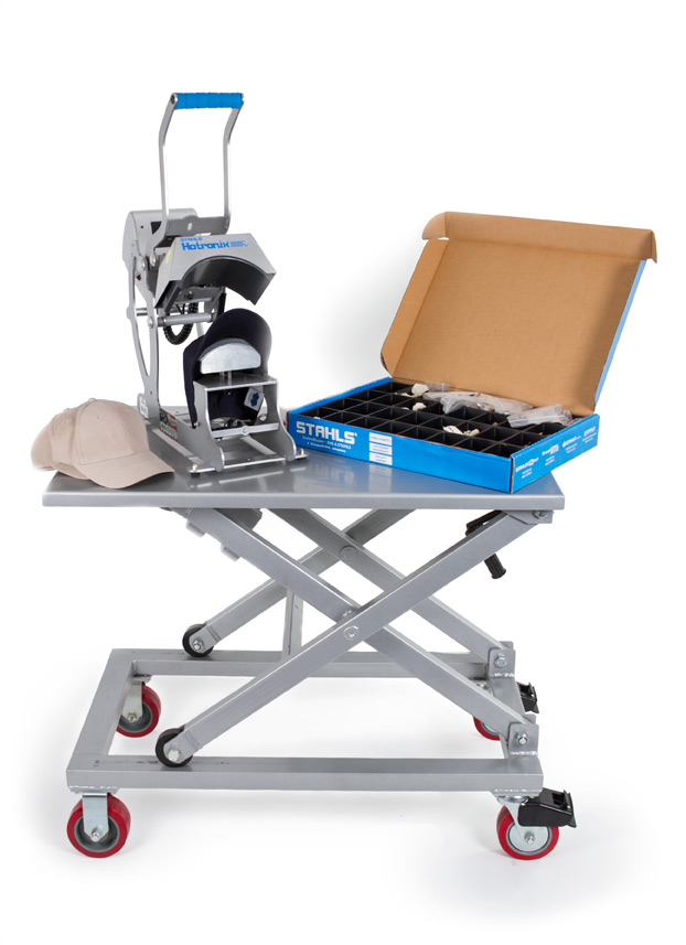 Heat Pressing Equipment Cart - Click Image to Close